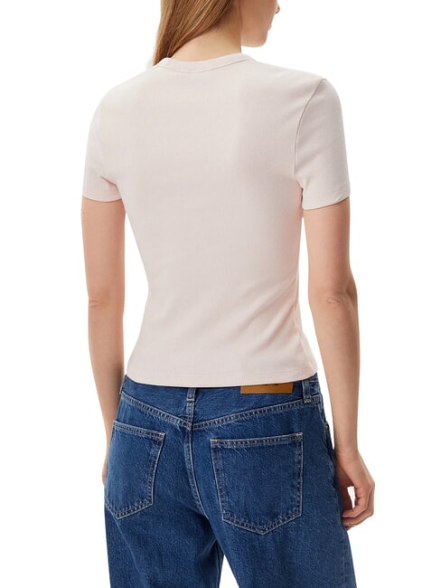 WOVEN LABEL T-shirt &agrave; manches courtes rose - T-shirt