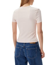 CALVIN KLEIN WOVEN LABEL T-shirt &agrave; manches courtes rose - T-shirt - 2