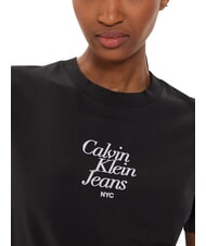 CALVIN KLEIN FONT GRAPHIC REGULAR T-shirt &agrave; manches courtes noir - T-shirt - 4