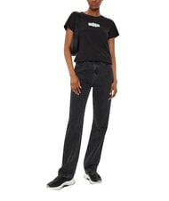 CALVIN KLEIN FADED MONOLOGO SLIM T-shirt &agrave; manches courtes noir - T-shirt - 3
