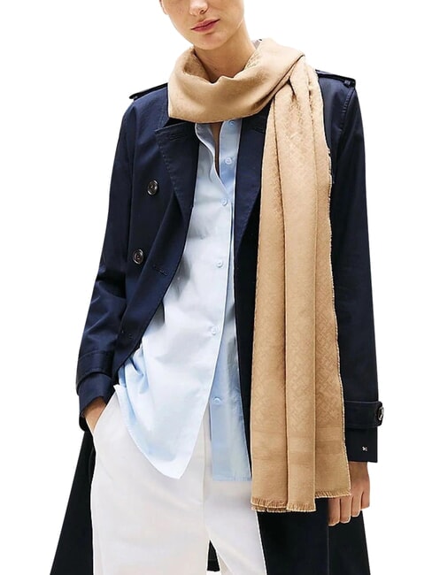 ELEVATED CHIC JAQUARD Foulard kaki - &Eacute;charpes