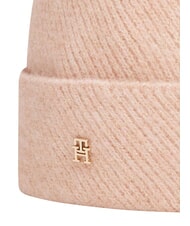 TOMMY HILFIGER POM POM Chapeau en laine m&eacute;lang&eacute;e rose - Bonnets - 2