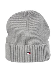 TOMMY HILFIGER TH FLAG Bonnet en coton avec revers gris - Bonnets - 2