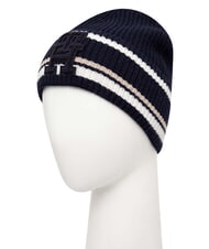 TOMMY HILFIGER MONOGRAM Chapeau en laine et cachemire m&eacute;lang&eacute;s bleu - Bonnets - 2