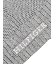 TOMMY HILFIGER MONOTYPE BEANIE Bonnet en coton et laine gris - Bonnets - 3