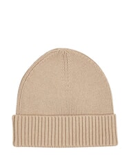 TOMMY HILFIGER TH FLAG Bonnet en coton avec revers beige - Bonnets - 2