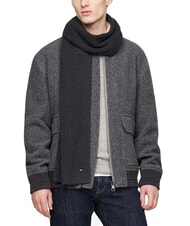 TOMMY HILFIGER FLAG PIMA &Eacute;charpe en coton et cachemire gris - &Eacute;charpes - 2