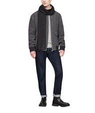 TOMMY HILFIGER FLAG PIMA &Eacute;charpe en coton et cachemire gris - &Eacute;charpes - 3