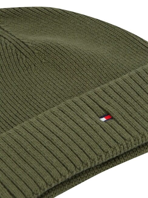 TH FLAG Bonnet en coton avec revers vert - Bonnets
