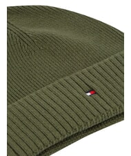 TOMMY HILFIGER TH FLAG Bonnet en coton avec revers vert - Bonnets - 3