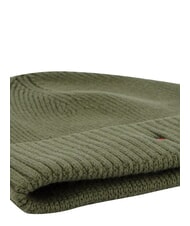 TOMMY HILFIGER TH FLAG Bonnet en coton avec revers vert - Bonnets - 4