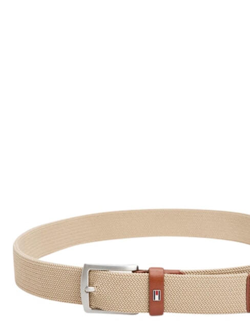DENTON ELASTIC Ceinture en tissu tiss&eacute; pour homme beige - Ceintures
