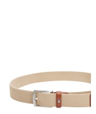 TOMMY HILFIGER DENTON ELASTIC Ceinture en tissu tiss&eacute; pour homme beige - Ceintures - 2