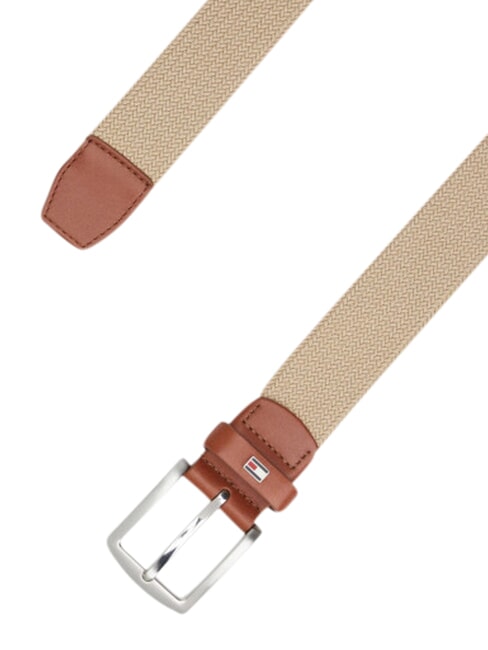 DENTON ELASTIC Ceinture en tissu tiss&eacute; pour homme beige - Ceintures