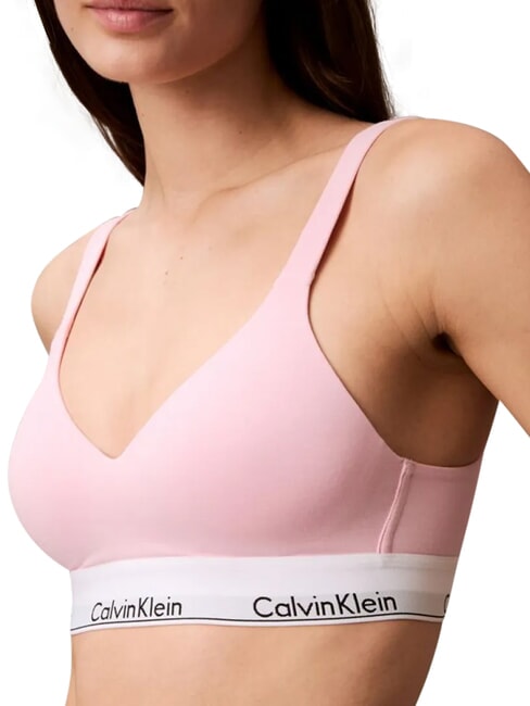 CK Soutien-gorge l&eacute;g&egrave;rement rembourr&eacute; rose - Slip homme