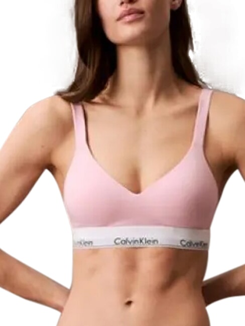 CK Soutien-gorge l&eacute;g&egrave;rement rembourr&eacute; rose - Slip homme
