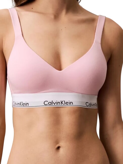 CK Soutien-gorge l&eacute;g&egrave;rement rembourr&eacute; rose - Slip homme