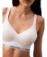 CALVIN KLEIN CK Soutien-gorge l&eacute;g&egrave;rement rembourr&eacute; blanc - Slip homme - 4