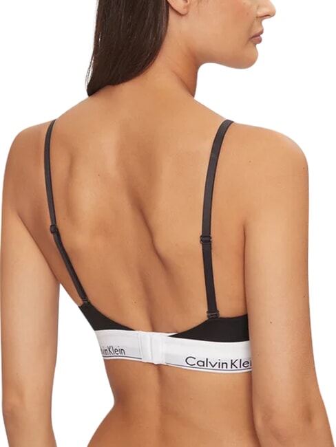 CK Soutien-gorge bralette en coton extensible noir - Sous-v&ecirc;tements pour femmes