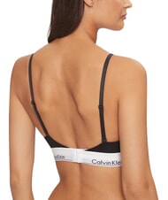 CALVIN KLEIN CK Soutien-gorge bralette en coton extensible noir - Sous-v&ecirc;tements pour femmes - 2