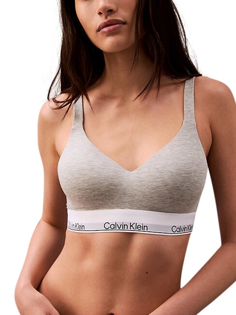 CK Soutien-gorge l&eacute;g&egrave;rement rembourr&eacute; gris - Sous-v&ecirc;tements pour femmes
