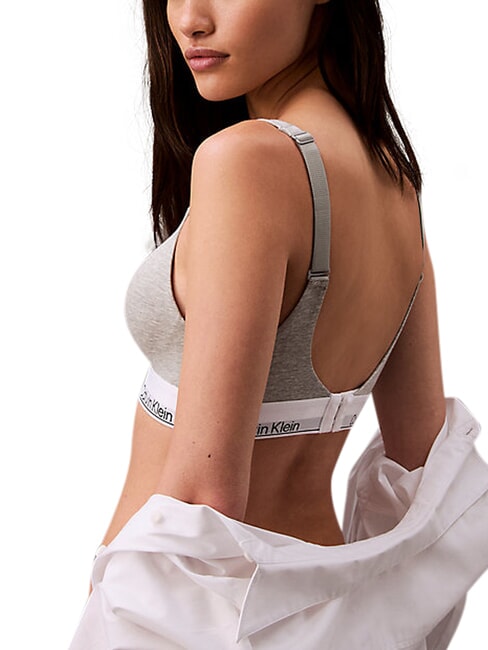 CK Soutien-gorge l&eacute;g&egrave;rement rembourr&eacute; gris - Sous-v&ecirc;tements pour femmes
