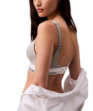CALVIN KLEIN CK Soutien-gorge l&eacute;g&egrave;rement rembourr&eacute; gris - Sous-v&ecirc;tements pour femmes - 6