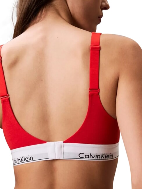 CK Soutien-gorge l&eacute;g&egrave;rement rembourr&eacute; rouge - Sous-v&ecirc;tements pour femmes