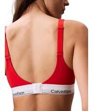 CALVIN KLEIN CK Soutien-gorge l&eacute;g&egrave;rement rembourr&eacute; rouge - Sous-v&ecirc;tements pour femmes - 2