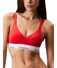 CALVIN KLEIN CK Soutien-gorge l&eacute;g&egrave;rement rembourr&eacute; rouge - Sous-v&ecirc;tements pour femmes - 3