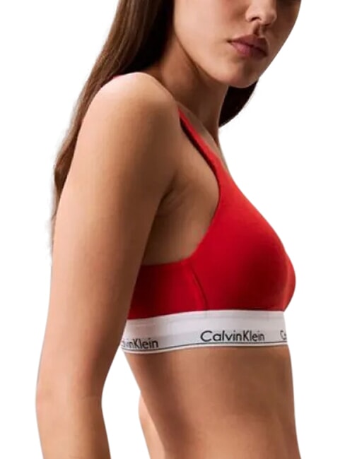 CK Soutien-gorge l&eacute;g&egrave;rement rembourr&eacute; rouge - Sous-v&ecirc;tements pour femmes