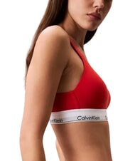 CALVIN KLEIN CK Soutien-gorge l&eacute;g&egrave;rement rembourr&eacute; rouge - Sous-v&ecirc;tements pour femmes - 5