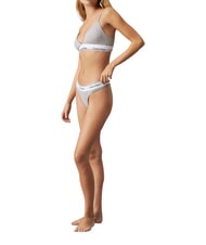 CALVIN KLEIN CK Soutien-gorge bralette en coton extensible gris - Sous-v&ecirc;tements pour femmes - 6