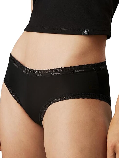 CLASSIC Glisser noir - Slip femme