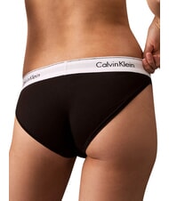 CALVIN KLEIN MODERN COTTON  Glisser noir - Slip femme - 2