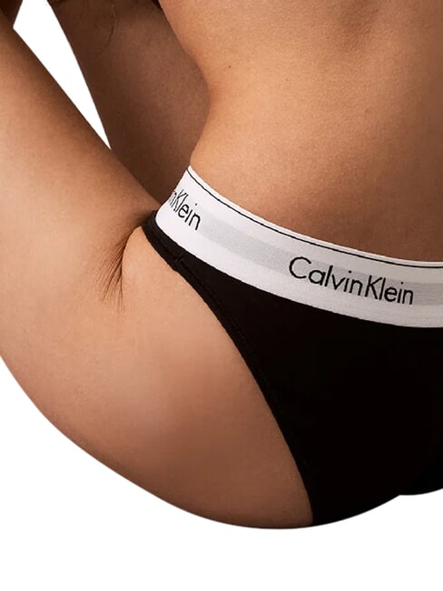 MODERN COTTON  Glisser noir - Slip femme
