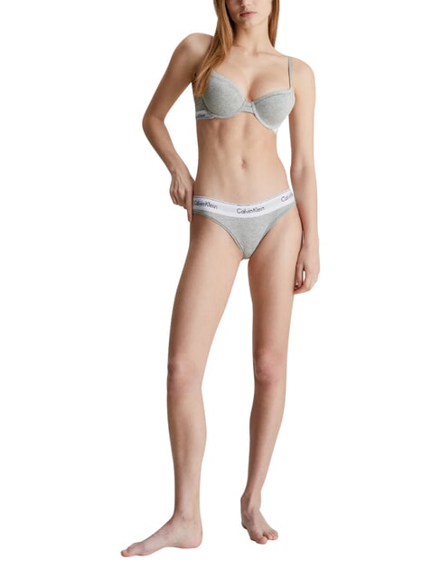 MODERN COTTON  Glisser gris - Slip femme