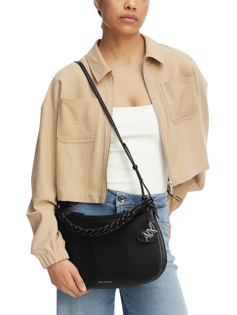 MAYA Sac &agrave; main avec bandouli&egrave;re noir - Sacs pour Femme