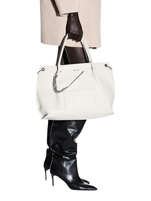 MILA Sac &agrave; main avec bandouli&egrave;re blanc cass&eacute; - Sacs pour Femme