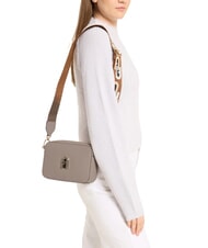 FURLA GARDENIA Sacoche pour appareil photo en cuir imprim&eacute; Keria tons taupe + cognac - Sacs pour Femme - 5