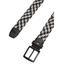 TOMMY HILFIGER DENTON ceinture tress&eacute;e le noir - Ceintures - 2