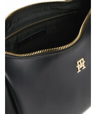 TOMMY HILFIGER TH ESSENTIAL Sac bandouli&egrave;re, avec bandouli&egrave;re le noir - Sacs pour Femme - 4