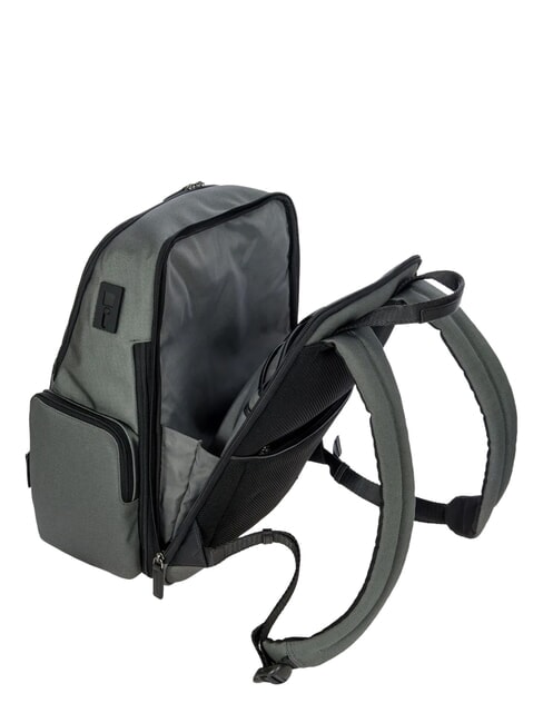 MONZA Sac &agrave; dos extensible pour ordinateur portable 15 pouces gris noir - Sacs &agrave; dos pour ordinateur portable
