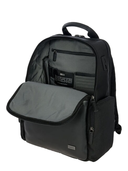 MONZA Sac &agrave; dos extensible pour ordinateur portable 15 pouces noir noir - Sacs &agrave; dos pour ordinateur portable