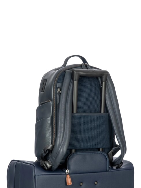 TORINO Sac &agrave; dos pour ordinateur portable 15", en cuir marine - Sacs &agrave; dos pour ordinateur portable