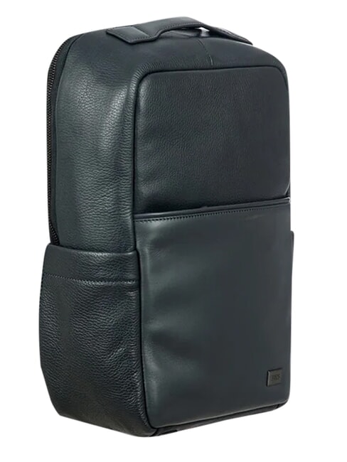 TORINO Sac &agrave; dos pour ordinateur portable 14 pouces, en cuir marine - Sacs &agrave; dos pour ordinateur portable