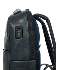 BRIC&rsquo;S TORINO Sac &agrave; dos pour ordinateur portable 14 pouces, en cuir marine - Sacs &agrave; dos pour ordinateur portable - 7