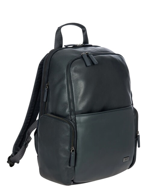 TORINO Sac &agrave; dos pour ordinateur portable 15 pouces, en cuir marine - Sacs &agrave; dos pour ordinateur portable