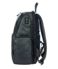 BRIC&rsquo;S TORINO Sac &agrave; dos pour ordinateur portable 15 pouces, en cuir marine - Sacs &agrave; dos pour ordinateur portable - 4