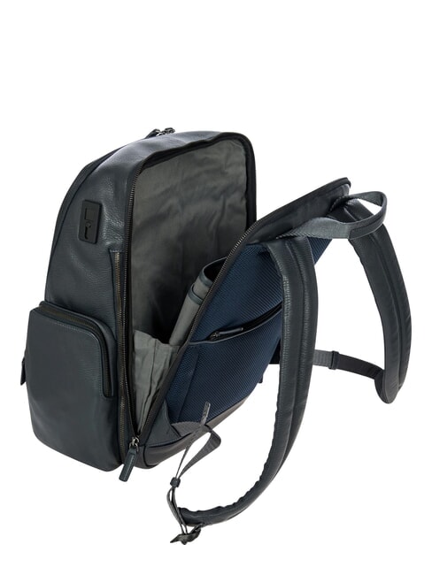 TORINO Sac &agrave; dos pour ordinateur portable 15 pouces, en cuir marine - Sacs &agrave; dos pour ordinateur portable